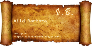 Vild Barbara névjegykártya