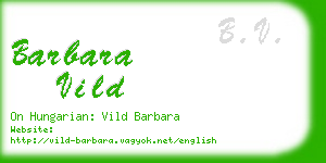 barbara vild business card